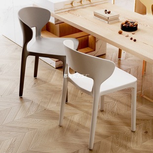 Household Plastic Dining Chair Nordic Internet Popular Restaurant Thickened Simple Modern Desk Backrest Chair Makeup Dining Table Chair