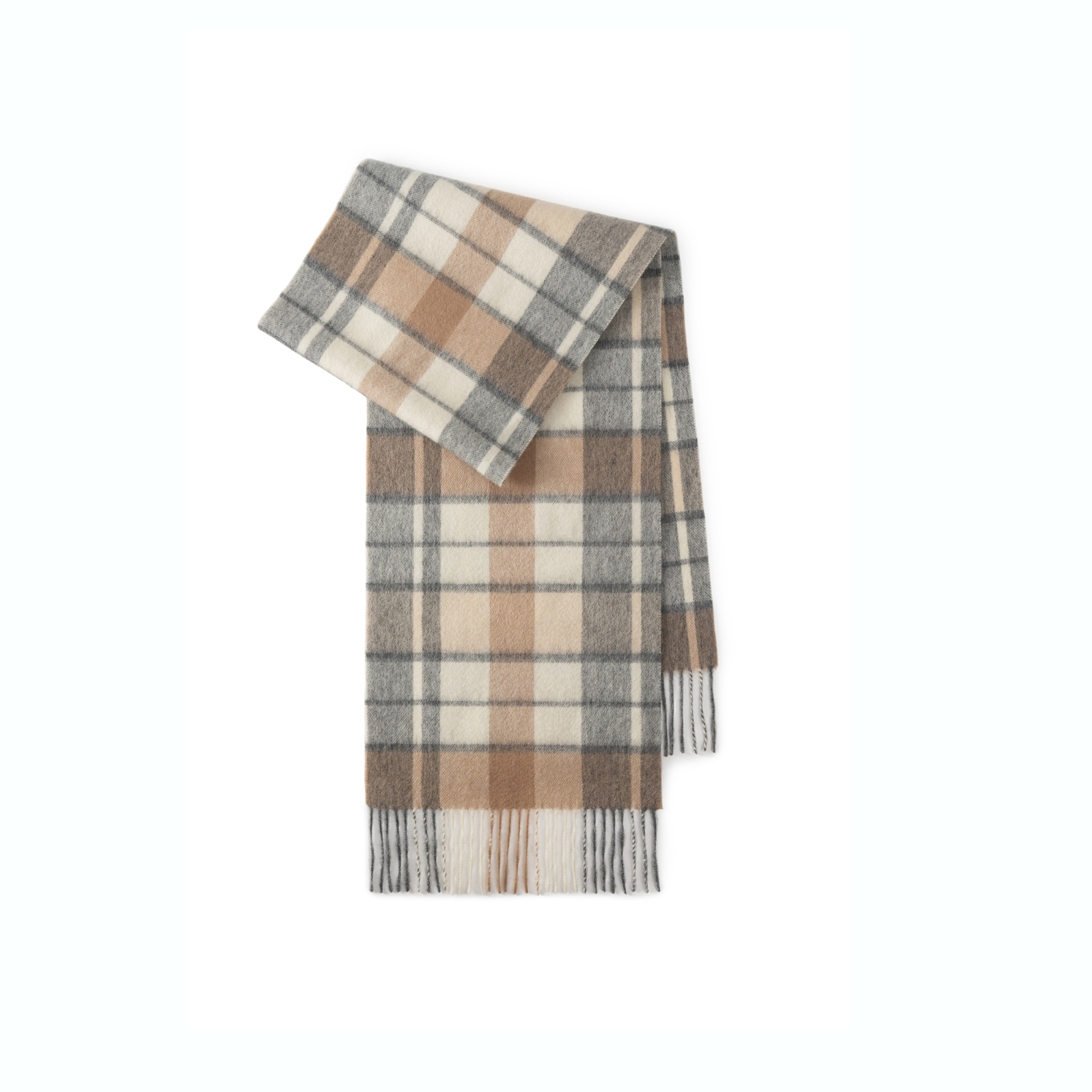 Otoño y invierno bufandas de lana de estilo británico invierno mujeres de alto nivel sensación de cuello universal hombre cuillera gruesa chal frío