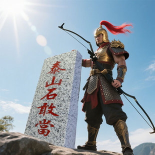 Taishan Stone Plaque Hanging Ornament Home Decoration Craft for Road Rush