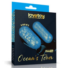 Lovetoy厂家批发双色胶凯格尔球锻炼哑铃器LV445003