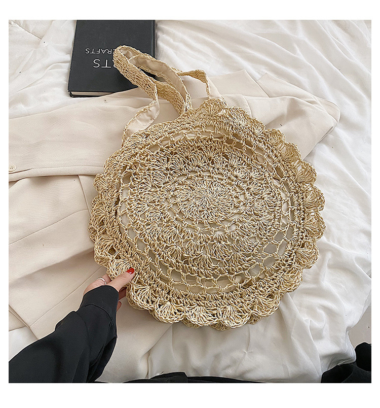 Borsa a tracolla da donna in paglia intrecciata per il mare_voghion.com