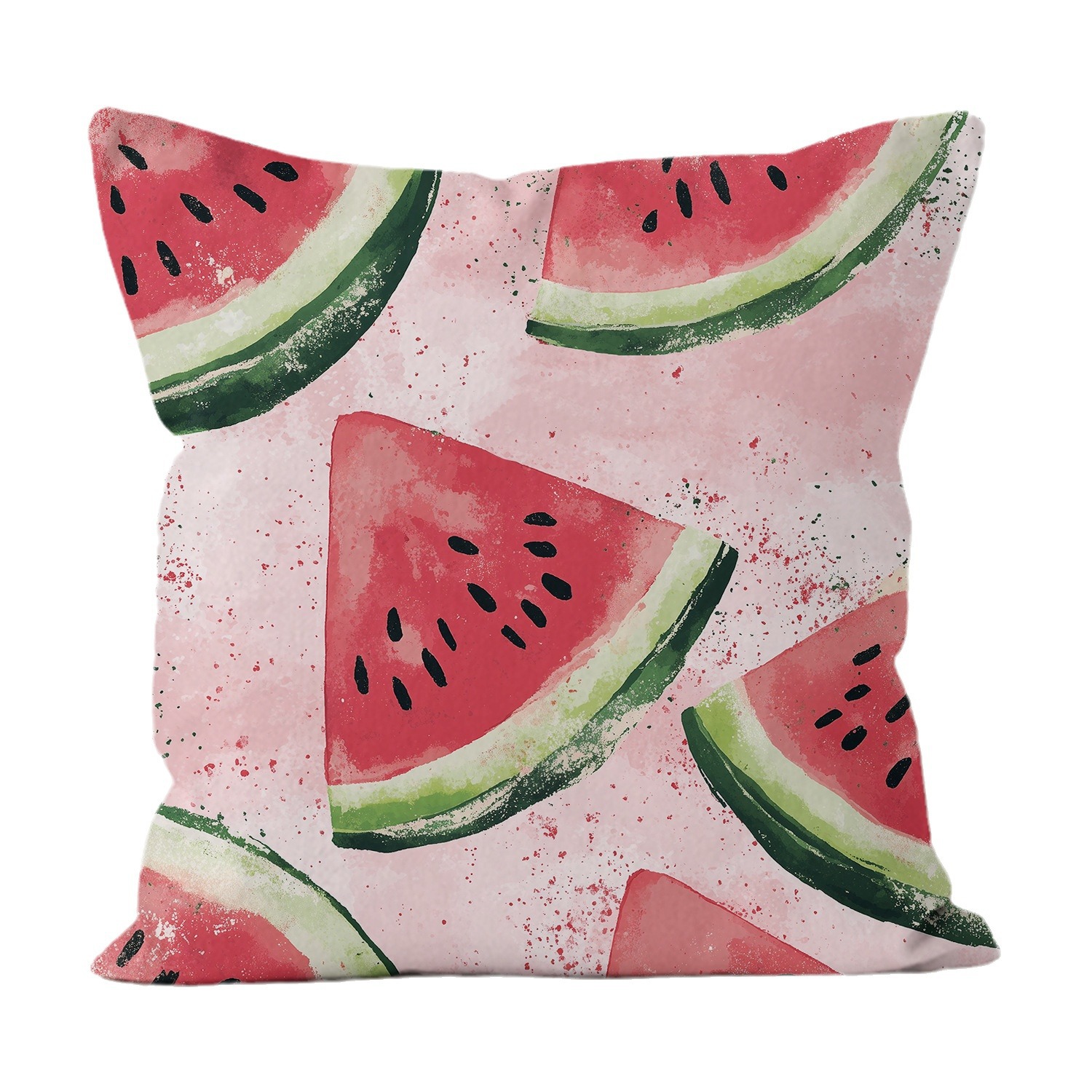 Frutas estampadas almohada acuarela moderna cuadrada sala de estar sofá dormitorio cabezal de cama almohada funda sin núcleo cojín