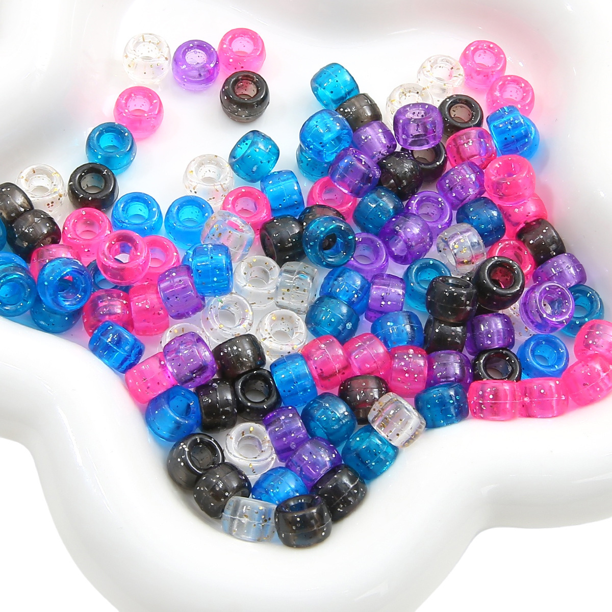#11 Bucket Beads Onion Pink Dark Mixed Color