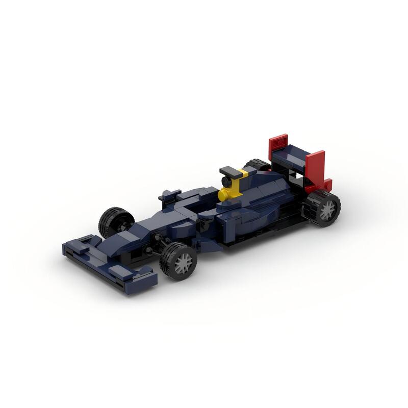 MOC-124943 Compatible with Formula Lego F1 Red Bull Racing RB9 Small Particle Splicing Block Racing Model