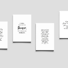 ins风手写英文墙装饰卡片海报拍照道具摄影背景网红房间装饰杂志