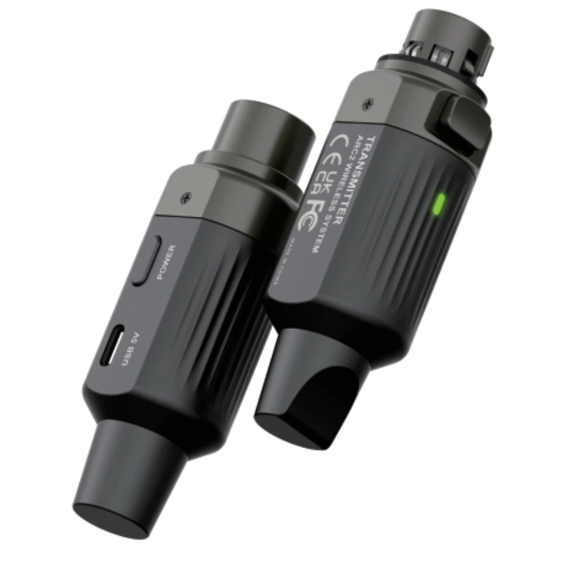 Arnoma ARC-2 microphone wireless transceiver Wired microphone to wireless transmission Cannon interface charging