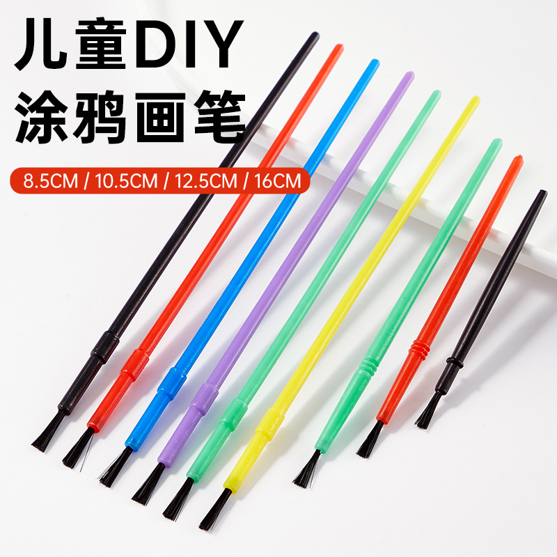 Plastic children's pigment writing brush with accessories