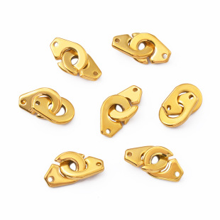 Stainless steel handcuffs buckle accessories fashion personality bracelet necklace buckle connection pendant jewelry wholesale