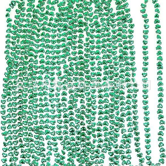 Día de San Patricio irlandés decoraciones trébol Cuentas colgante collar Festival irlandés decoraciones del partido