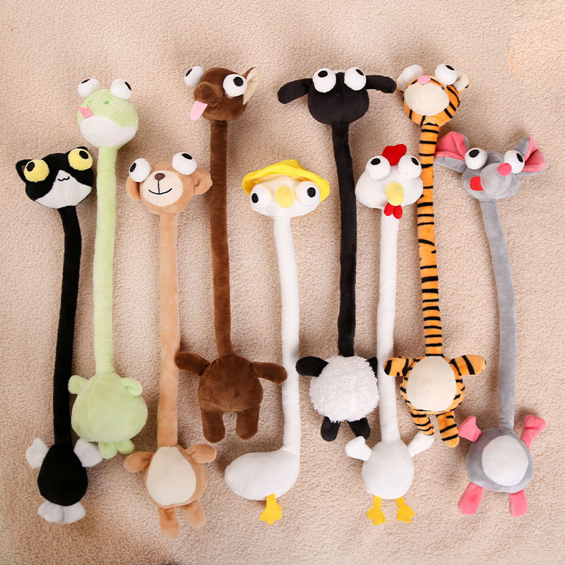 Twelve Zodiac Long-Necked Evil Bag Charms Animal Plush Toys 40cm Long Doll Collection Cross-Border Wholesale Twelve Zodiac Long-Necked Evil Bag Charms Animal Plush Toys 40cm Long Doll Collection Cross-Border Wholesale
