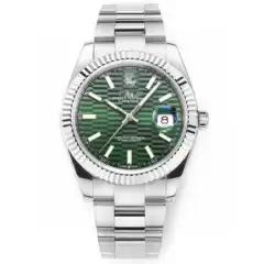Laojia Men's Datejust Automatic Mechanical Oyster Steel Strap Men's Diamond Face Sapphire Single Calendar Couple Mark Waterproof Women