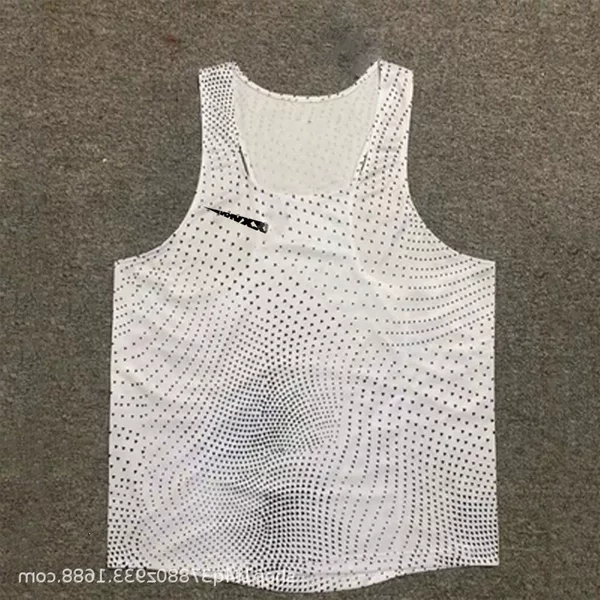 Track and field training suit, marathon running sports student professional competition vest, quick-dry breathable sports suit, stretchable