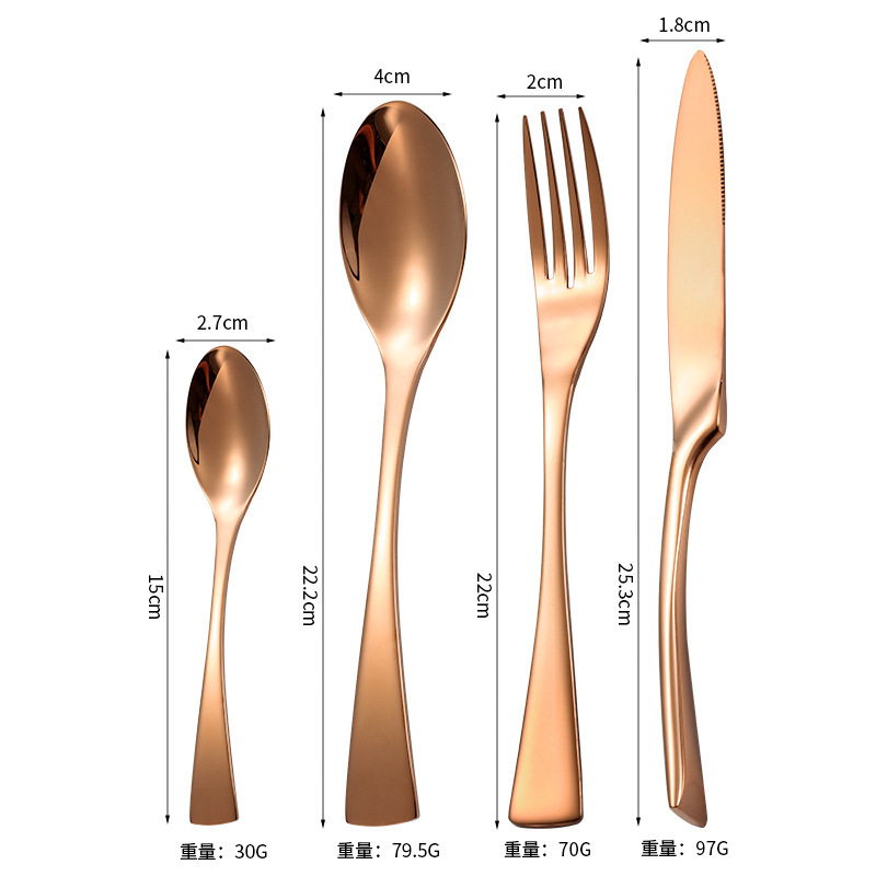 創意カヤナイフとフォークのスプーンのヨーロッパ式の西洋食器の贈り物のホテルのステーキの刀と魚の尾のステンレスの食器のセット|undefined