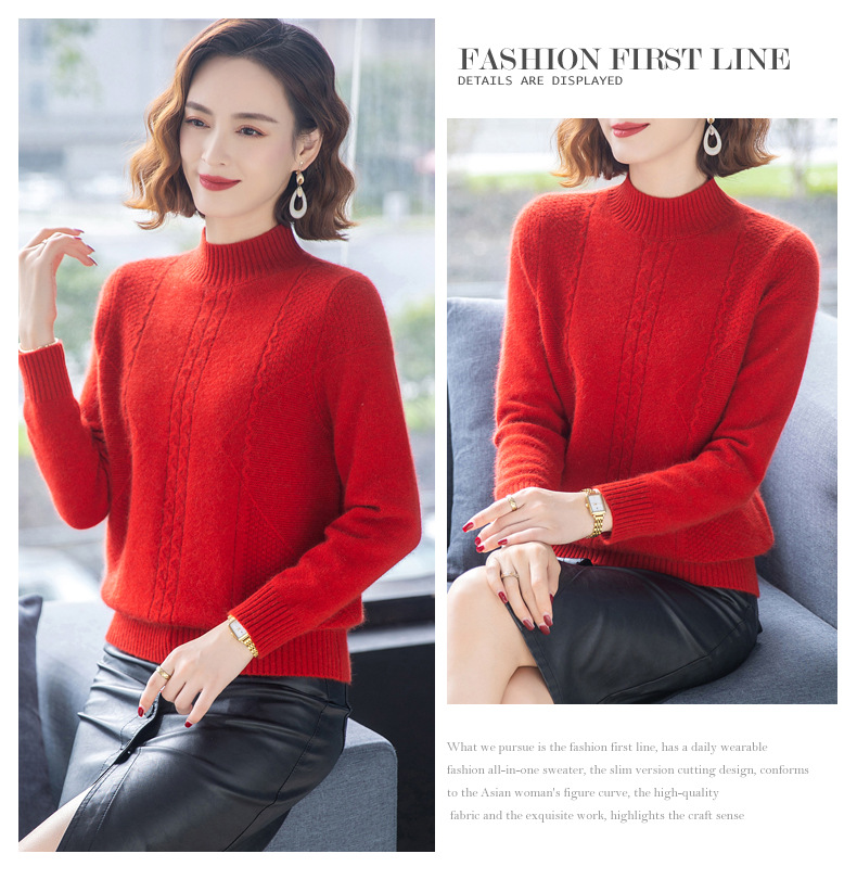 E6008 2070K ÁO LEN NỮ TAIRYA MÙA XUÂN THU ĐÔNG TRUNG NIÊN THỜI TRANG NỮ G05 SẢN PHẨM MỚI