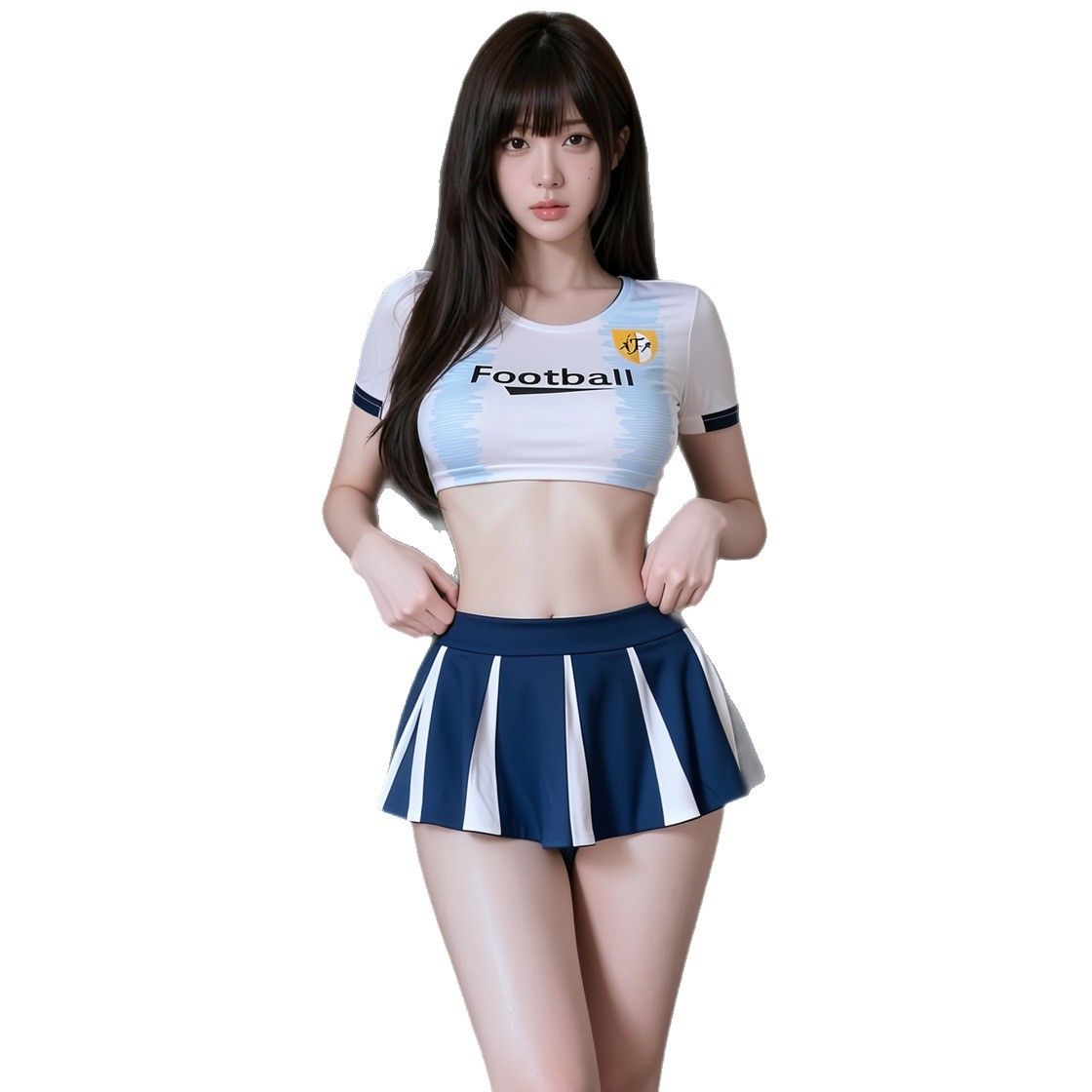 Hua Jiaoying Pure Desire labdarúgó világbajnokság baba egyenruha Temptation hasított ruha, kivehető egyenruha Cos Cheerleader egyenruha