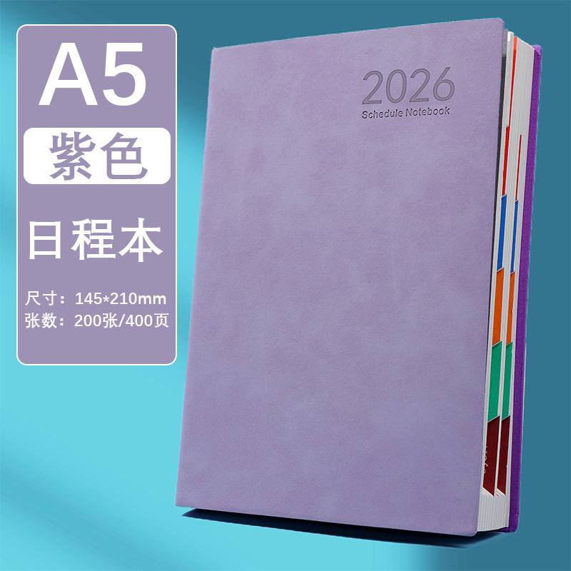 中文版2026年日程本笔记本本子效率手册每日计划效率本打卡记录本|undefined
