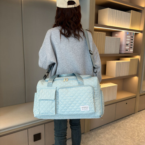Travel bag large capacity lightweight fitness bag with dry-wet separation storage bag with shoe compartment maternity single-shoulder bag