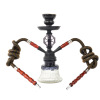 Small double -tube glass finished water cigarette fume spot acrylic water smoke smoke accessories hookah shiSha