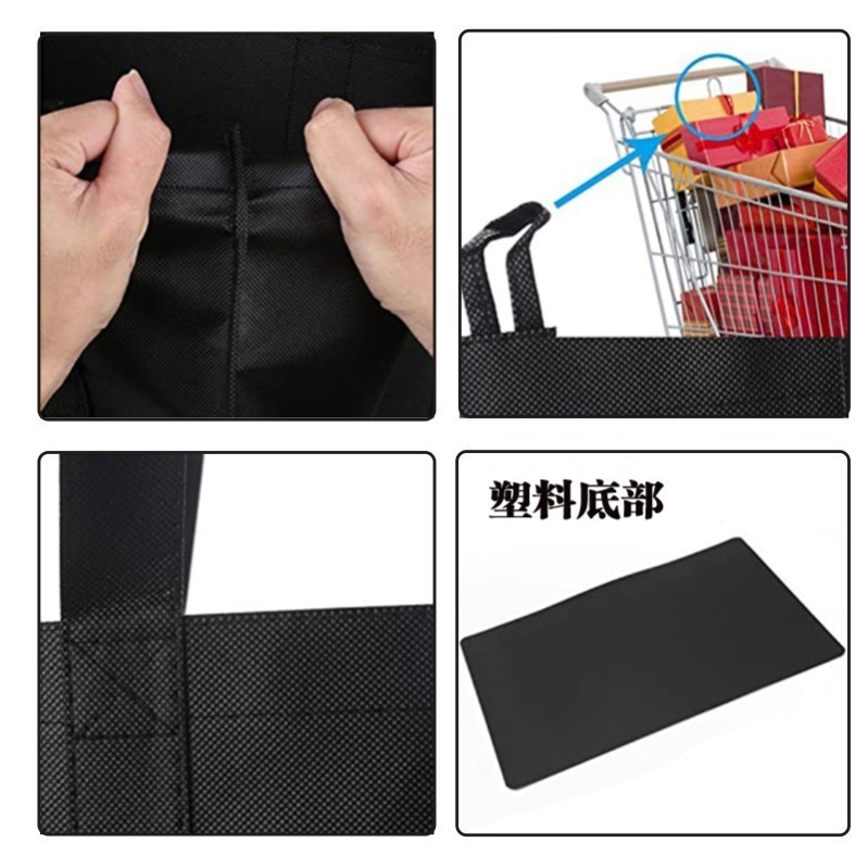 En stock Amazon conveniente bolso no tejido bolsa de vino tinto sólido engrosado caja completa de compras bolsa de picnic LOGO cambiado a grande