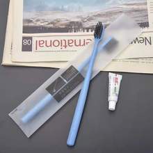 一次性牙刷牙膏套装 家用待客酒店竹炭软毛牙具 宾馆洗漱用品