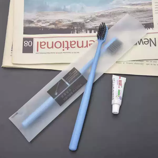 Disposable Toothbrush Toothpaste Set Household Hospitality Hotel Bamboo Charcoal Soft Hair Dental Tools Hotel Toiletries