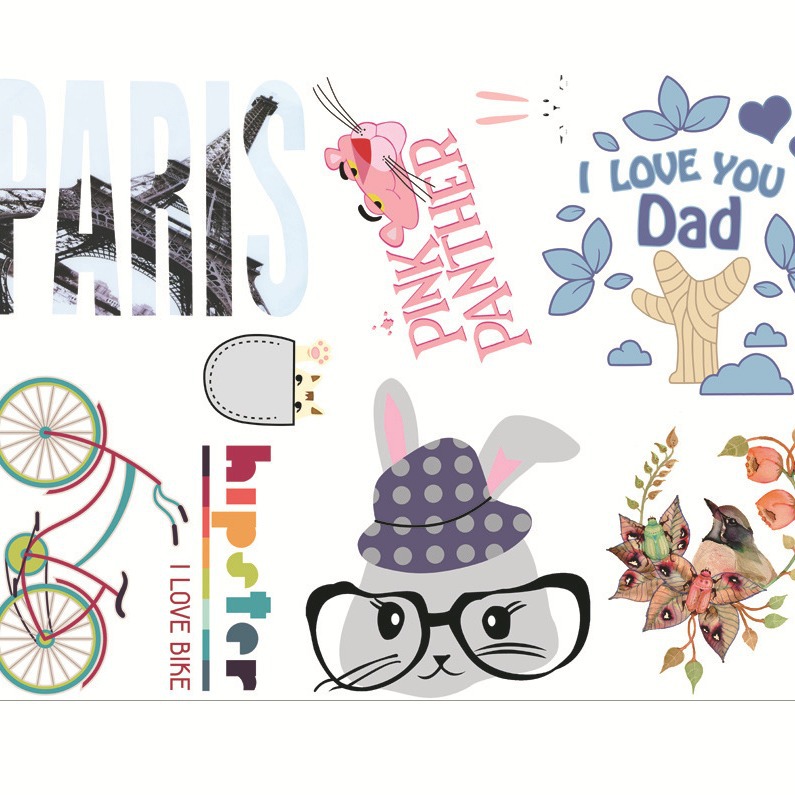 烫画厂烫画贴批发服装印花温变烫图 金银葱热热转印服装印花批发