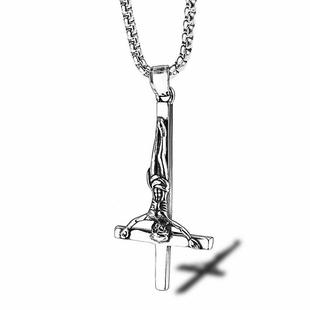 European and American cross-border retro protection men and women accessories suffering cross necklace pendant factory direct sales