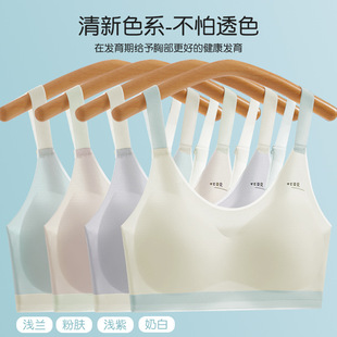 Direct Selling One-Piece Seamless Sexy Small Breast Push-Up Breathable Wire-Free Thick and Thin Girl Bra for Development Period Girls