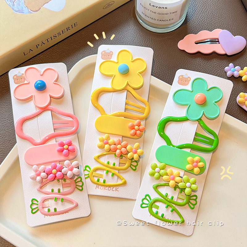 Children's candy color cloud blossoming hairpin hairpin BB clip girl…
