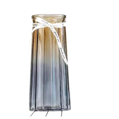 Flor nórdica florero de vidrio hidropónico hogar sala de estar decoración ins estilo florero rosa de alto grado