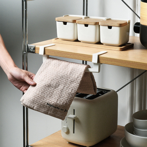 1378 Kitchen cabinet door rag rack simple bathroom towel rack nail-free plastic drain rag rack drying rack