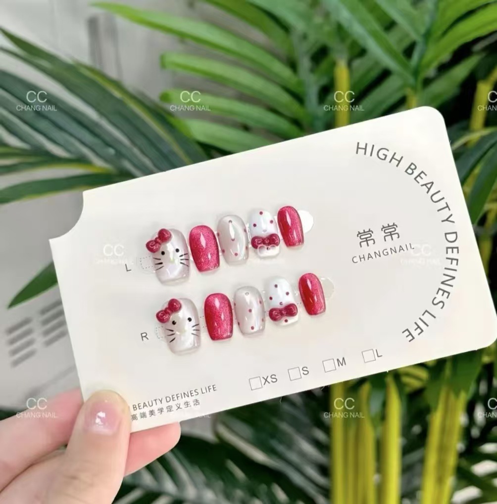 Gato blanco SZY181Kitty (cuadrado corto)