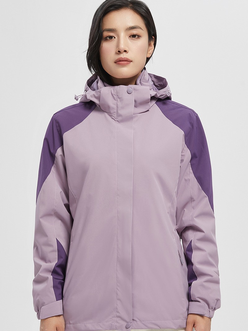 Fábrica directa al aire libre tres en uno vestir de asalto otoño y invierno para hombres y mujeres a prueba de viento a prueba de agua desmontable chaqueta de calor interior