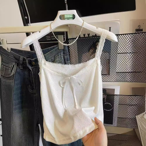 Lace Pure Desire Strappy Backless Top for Women White Nipple Revealing Top Lace Pure Desire Butterfly Bow Fitted Summer Small Strappy