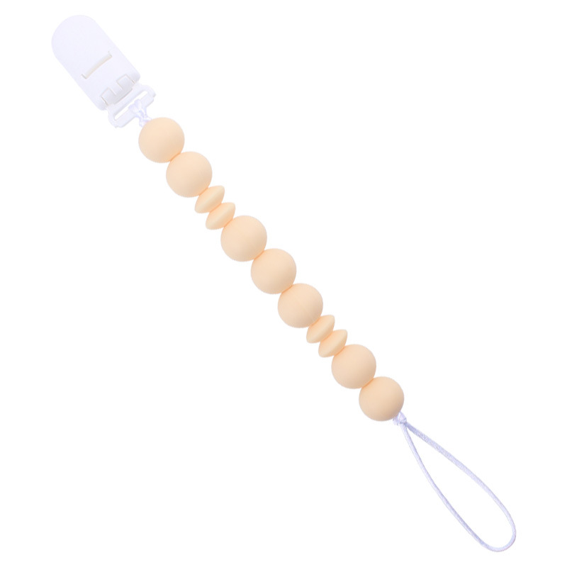 Nuevo bebé suministros chupete cadena creativa DIY macaron color serie mordedura de pegamento cadena anti-caída