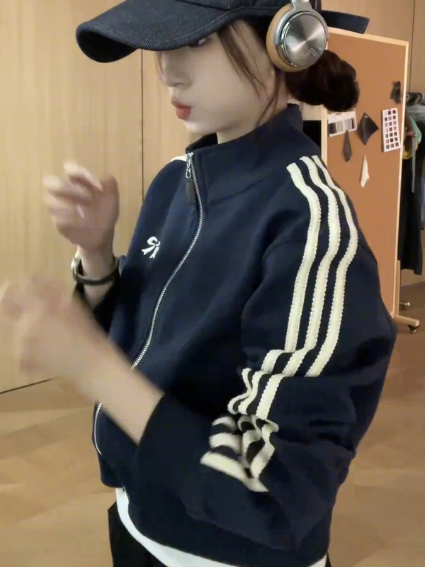 短款棒球服外套女2025秋季新款小个子休闲百搭夹克开衫上衣潮|undefined