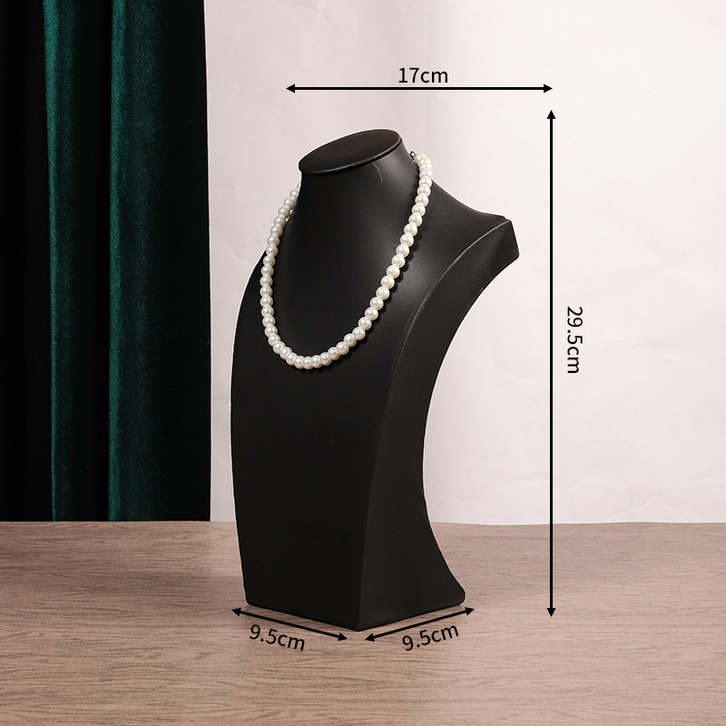 Collar estante de exhibición modelo retrato estante de joyería modelo de cuello mostrador accesorios collar estante de joyería cuello image 49