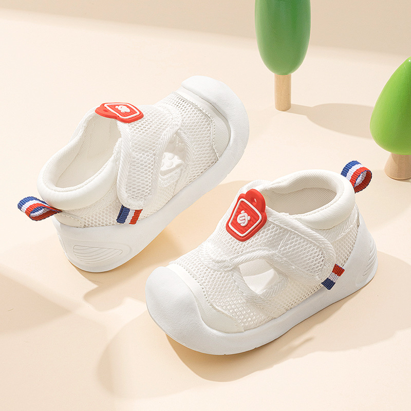 2025 New Summer Toddler Shoes Baby Boys Sandals Non-Slip Soft Sole Baby Shoes Mesh Breathable Girls Shoes