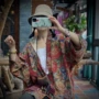 双层定制大花文艺开衫
