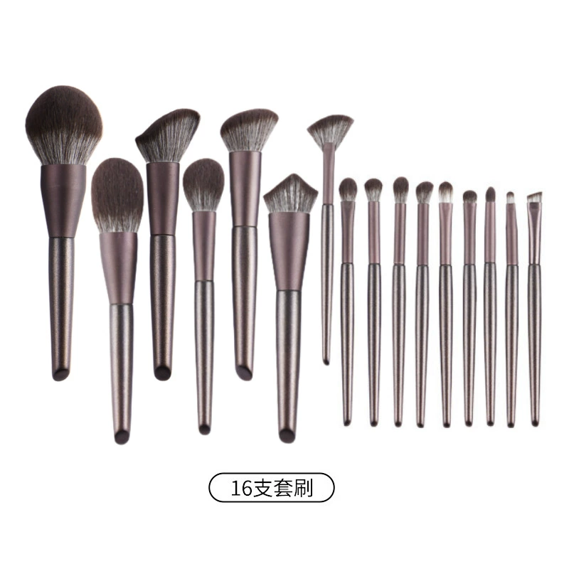 Contour Makeup Brush (Hanami) Multi-Size Sets — 10/14/16 pcs, roll case or pouch options