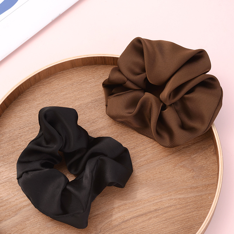 Elegant, Retro, Simple Style Style Elegant Retro Simple Style Women's Girl'S Solid Color Horse Cloth Hair Tie