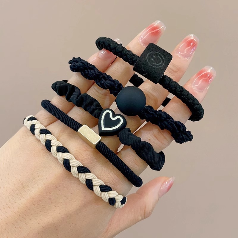 Banda de goma para mujer, sentido de alta calidad, cuerda para la cabeza de verano, 2025, nuevo lazo para el cabello de alta gama, tocado para niñas, cuerda para el cabello, funda de cuero para adultos