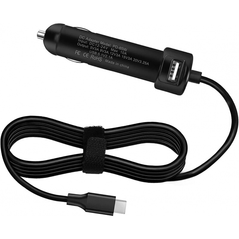 Applicable to Dell 65W car charger adapter Latitude 5420 notebook car charger