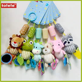 摇铃床铃;车挂床挂玩具;科教玩具