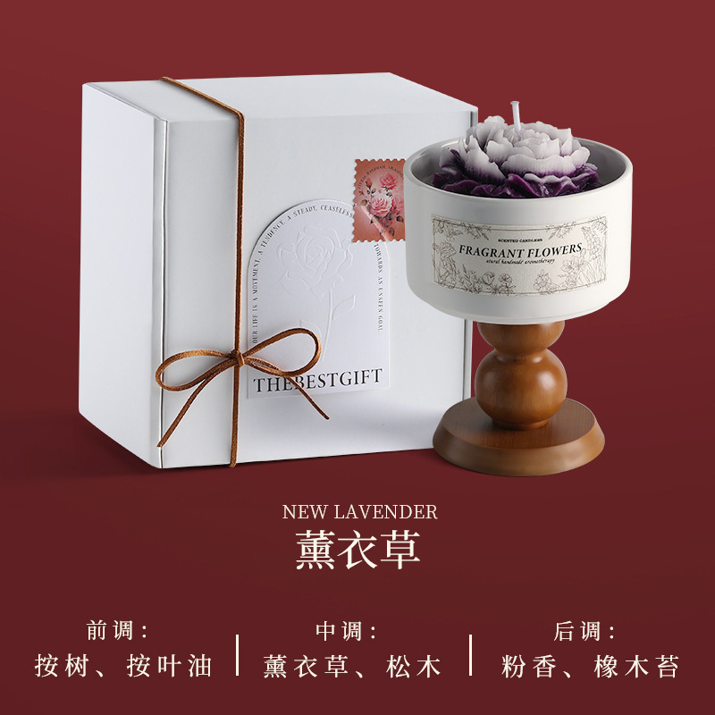 ツバキの花香薫ろうそく礼箱結婚お土産高級誕生日プレゼント大豆ワックス香薫雰囲気感置物|undefined