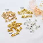 18k保色花椒扣包扣 diy手链项链饰品配件连接扣 珠扣花苞收尾扣