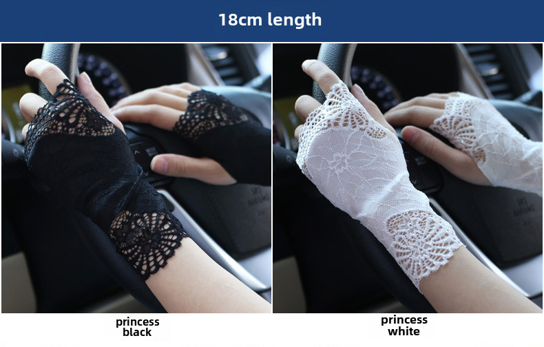 Fabrik direkt sonnencreme spitze handschuhe halb finger frauen sommer dünne fahren finger narbe tattoo halbe dekoration großhandel_voghion.com