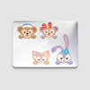 Laptop, electric car, cartoon sticker, window stickers, rabbit, transport, decorations