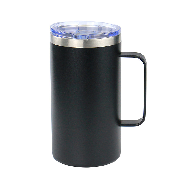 24oz mango taza de acero inoxidable doble taza de taza de automóvil taza de café taza de vacío taza de calor ventas transfronterizas