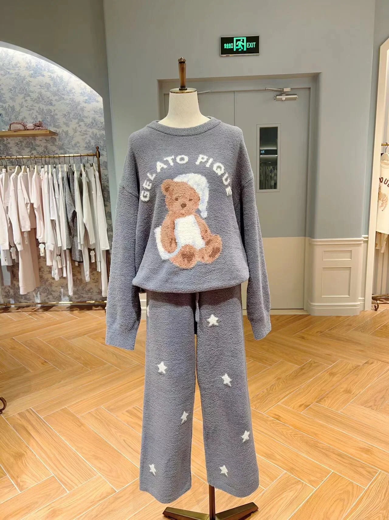 굿나잇 베어 다크블루 여성복